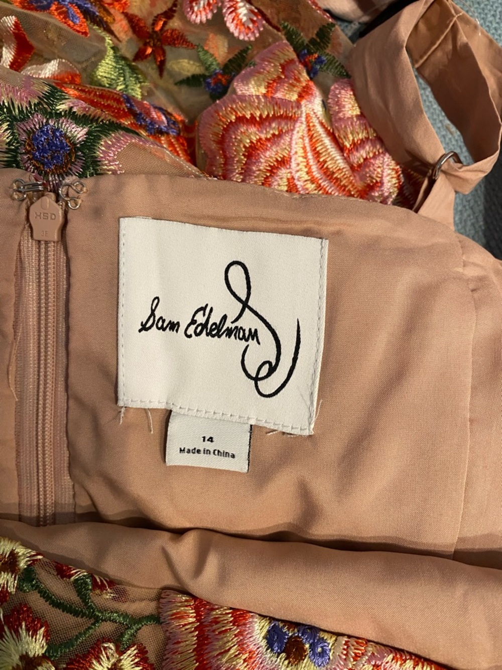 Sam Edelman Midi Embroidered Sheath Dress - Picture 5 of 7
